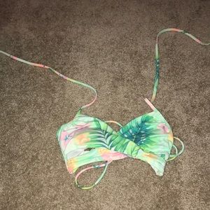Pink and Green VS Pink Bikini Top